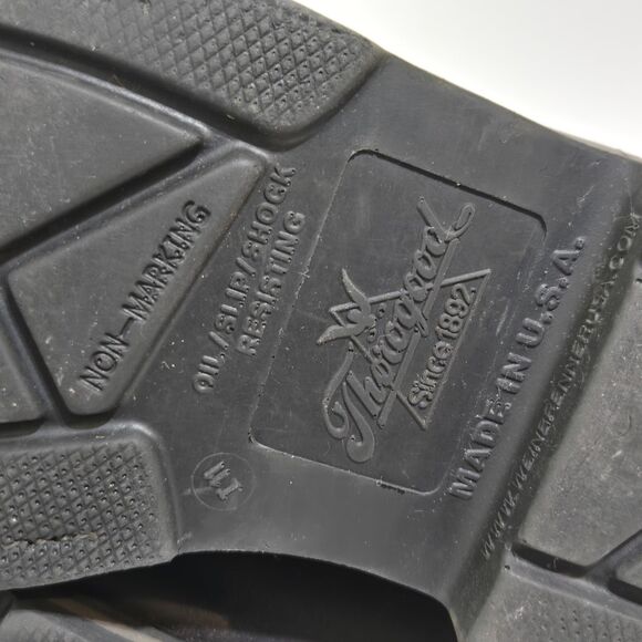 Mens Thorogood Dark Brown Leather Pull On Work Boots Sz 8.5 D 814-4222 USA Biker - Picture 8 of 9